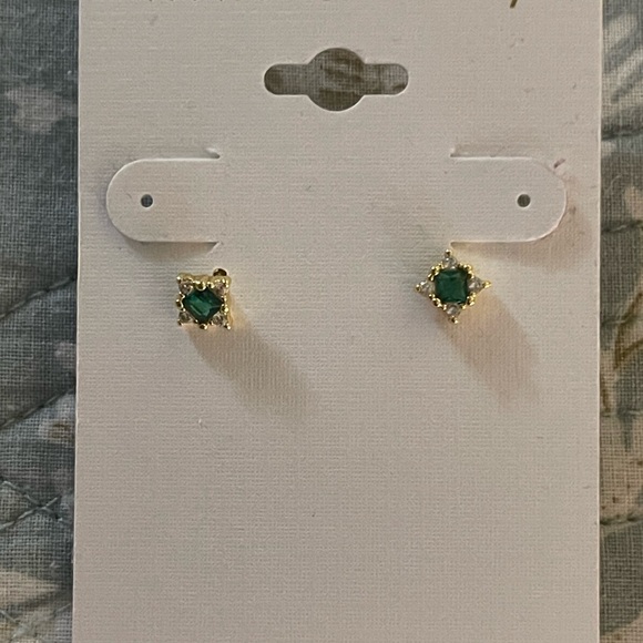 Kiki & Livy Jewelry - Classic Gold and Green Gemstone Earrings